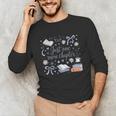 Girl Coquette Bow Just One More Chapter Book Bookish Reading Unisex Long Sleeve T-Shirt