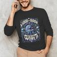 A Good Book Is Out Of This World Shirt Astronaut Reading Unisex Long Sleeve T-Shirt