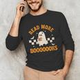 Groovy Halloween Teacher Spooky Read More Book Women Girl Unisex Long Sleeve T-Shirt