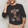 Haha Made You Read Shirt Book Reader Flower Floral Unisex Long Sleeve T-Shirt Haha Made You Read Shirt Book Reader Flower Floral Unisex Long Sleeve T-Shirt
