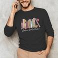 Harm Reduction Floral Book Overdose Awareness Nurse Unisex Long Sleeve T-Shirt