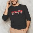 Heart Reading Books Valentine Teacher Library Book Lover Unisex Long Sleeve T-Shirt