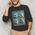 Hedgehog Love Reading And Hedgehogs Child Book Lover Unisex Long Sleeve T-Shirt Hedgehog Love Reading And Hedgehogs Child Book Lover Unisex Long Sleeve T-Shirt