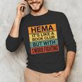 Hema Definition Like A Book Club With Swords Unisex Long Sleeve T-Shirt