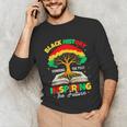 Honoring Past Inspiring Future History Month Book Tree Unisex Long Sleeve T-Shirt