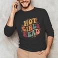 Hot Girls Read Aesthetic Book Lover Reading Unisex Long Sleeve T-Shirt Hot Girls Read Aesthetic Book Lover Reading Unisex Long Sleeve T-Shirt
