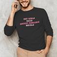 Hot Girls Read Hockey Romance Novels Book Lovers Unisex Long Sleeve T-Shirt Hot Girls Read Hockey Romance Novels Book Lovers Unisex Long Sleeve T-Shirt