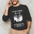 I’m Not Reading I’m Judging You Silently Fun Cat Book Lover Unisex Long Sleeve T-Shirt