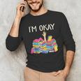 I'm Okay Book Reader Book Nerd Book Reading Lover Unisex Long Sleeve T-Shirt I'm Okay Book Reader Book Nerd Book Reading Lover Unisex Long Sleeve T-Shirt