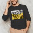 Introvert Antisocial Chicken Nugget Lover Foodie Unisex Long Sleeve T-Shirt Introvert Antisocial Chicken Nugget Lover Foodie Unisex Long Sleeve T-Shirt