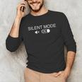 Introvert Introverts Silent Mode Minimalist Men Unisex Long Sleeve T-Shirt Introvert Introverts Silent Mode Minimalist Men Unisex Long Sleeve T-Shirt