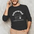 Introverted But Willing To Discuss Gardening Introverts Unisex Long Sleeve T-Shirt Introverted But Willing To Discuss Gardening Introverts Unisex Long Sleeve T-Shirt