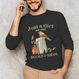 Just a Girl Who Loves Books And Birds Book Reading Bird Love Unisex Long Sleeve T-Shirt Just a Girl Who Loves Books And Birds Book Reading Bird Love Unisex Long Sleeve T-Shirt