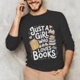 Just a Girl Who Loves Books Bookish Readers Book Lover Girls Unisex Long Sleeve T-Shirt Just a Girl Who Loves Books Bookish Readers Book Lover Girls Unisex Long Sleeve T-Shirt
