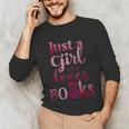 JUST A GIRL WHO LOVES BOOKS LIBRARIAN BOOK LOVERS BOOKWORM Unisex Long Sleeve T-Shirt JUST A GIRL WHO LOVES BOOKS LIBRARIAN BOOK LOVERS BOOKWORM Unisex Long Sleeve T-Shirt