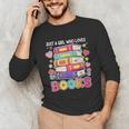 Just A Girl Who Loves Books Reading Library Unisex Long Sleeve T-Shirt Just A Girl Who Loves Books Reading Library Unisex Long Sleeve T-Shirt
