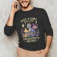 Just a Girl Who Loves Cute Dragons And Books Unisex Long Sleeve T-Shirt Just a Girl Who Loves Cute Dragons And Books Unisex Long Sleeve T-Shirt