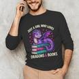 Just a Girl Who Loves Dragons And Books Reading Unisex Long Sleeve T-Shirt Just a Girl Who Loves Dragons And Books Reading Unisex Long Sleeve T-Shirt
