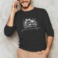 Just One More Chapter Dog German Shepherd Book Lover Unisex Long Sleeve T-Shirt