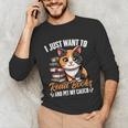 Kawaii Feline Book Reading Read Books Pet My Calico Cat Men Women Unisex Long Sleeve T-Shirt Kawaii Feline Book Reading Read Books Pet My Calico Cat Men Women Unisex Long Sleeve T-Shirt