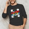Kids Ka-Pow 2 Years Old Kids 2nd Birthday Comic Book Super Hero Unisex Long Sleeve T-Shirt