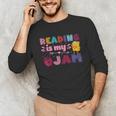 Kids Reading Book Lover Reading Is My Jam Unisex Long Sleeve T-Shirt