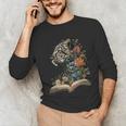 Leopard Book Flower Unisex Long Sleeve T-Shirt Leopard Book Flower Unisex Long Sleeve T-Shirt