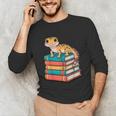 Leopard Gecko Book Lover Reading Unisex Long Sleeve T-Shirt Leopard Gecko Book Lover Reading Unisex Long Sleeve T-Shirt