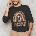 Leopard Teacher Wild About Reading Books Reader Librarian Unisex Long Sleeve T-Shirt