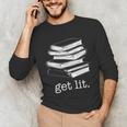 Let's Get Lit Books Unisex Long Sleeve T-Shirt
