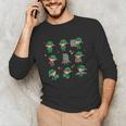 Librarian Book Lover Christmas Elf Reading Joy Unisex Long Sleeve T-Shirt