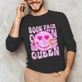 Library Book Fair Queen Vibe Groovy Tie Dye School Reading Unisex Long Sleeve T-Shirt Library Book Fair Queen Vibe Groovy Tie Dye School Reading Unisex Long Sleeve T-Shirt