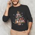 Library Books Christmas Tree Teacher Xmas Snowflake Unisex Long Sleeve T-Shirt Library Books Christmas Tree Teacher Xmas Snowflake Unisex Long Sleeve T-Shirt