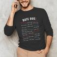Library Due Date Stamp Card Librarian Book Reading Vintage Unisex Long Sleeve T-Shirt