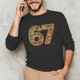 Literary 67 Bookshelf Six Seven Reading Meme Unisex Long Sleeve T-Shirt