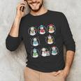 Literary Winter Reading Snowmen Cozy Book Lover Pattern Unisex Long Sleeve T-Shirt Literary Winter Reading Snowmen Cozy Book Lover Pattern Unisex Long Sleeve T-Shirt