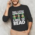 This Little Leprechaun Likes To Read St Patrick's Day Book Unisex Long Sleeve T-Shirt