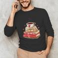 Love Book Coffee Heart Coquette Bow Valentines Day Unisex Long Sleeve T-Shirt