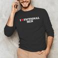 I Love Heart Fictional Men Simple Cute Reading Books Unisex Long Sleeve T-Shirt