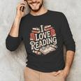 I Love Reading Books Literature Enthusiast Fun Unisex Long Sleeve T-Shirt I Love Reading Books Literature Enthusiast Fun Unisex Long Sleeve T-Shirt