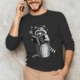 I Love Trashy Book Club Raccoon No Shelf Control Weirdcore Unisex Long Sleeve T-Shirt