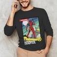 Marvel Comics Deadpool Vintage Book Art Unisex Long Sleeve T-Shirt