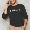 Minimalist Book Lover Book Nerd Unisex Long Sleeve T-Shirt