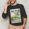 Moby Dick Book Cover Illustration Unisex Long Sleeve T-Shirt Moby Dick Book Cover Illustration Unisex Long Sleeve T-Shirt