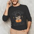 Nerdy By Nature Chibi Cute Book Lover Unisex Long Sleeve T-Shirt