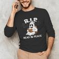 October Reading And Library Awareness Books And Boos Unisex Long Sleeve T-Shirt