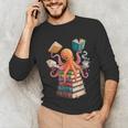 Octopus Book Reading Book Reader Ocean Octopus Unisex Long Sleeve T-Shirt