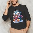 Penguin Reading a Book Animal Unisex Long Sleeve T-Shirt Penguin Reading a Book Animal Unisex Long Sleeve T-Shirt