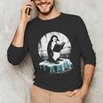 Penguin Reading A Book Vintage Graphic Bookworm Lover Unisex Long Sleeve T-Shirt Penguin Reading A Book Vintage Graphic Bookworm Lover Unisex Long Sleeve T-Shirt