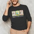 Preppy 100 Days Of School Goose Coffee Books Teacher Life Unisex Long Sleeve T-Shirt